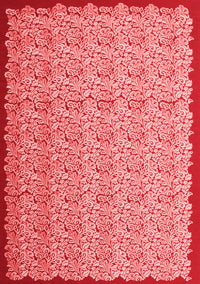 Abstract Red Contemporary Rug, con1043red