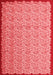 Abstract Red Contemporary Area Rugs