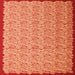 Serging Thickness of Abstract Orange Contemporary Rug, con1043org