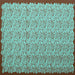 Square Abstract Turquoise Contemporary Rug, con1043turq