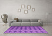 Machine Washable Abstract Pink Contemporary Rug in a Living Room, wshcon1044pnk