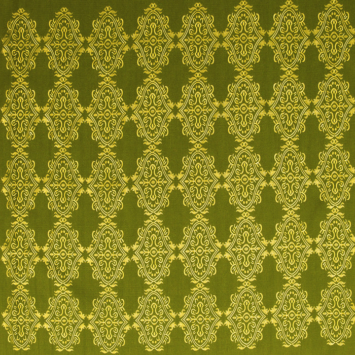Square Abstract Yellow Contemporary Rug, con1044yw