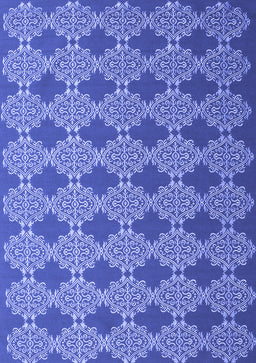 Abstract Blue Contemporary Rug, con1044blu