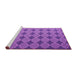 Sideview of Machine Washable Abstract Pink Contemporary Rug, wshcon1044pnk
