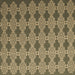 Square Abstract Brown Contemporary Rug, con1044brn