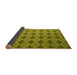 Sideview of Abstract Yellow Contemporary Rug, con1044yw