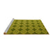 Sideview of Machine Washable Abstract Yellow Contemporary Rug, wshcon1044yw