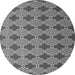 Square Abstract Gray Contemporary Rug, con1044gry