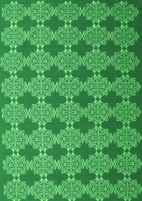 Abstract Green Contemporary Rug, con1044grn