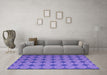 Machine Washable Abstract Purple Contemporary Area Rugs in a Living Room, wshcon1044pur