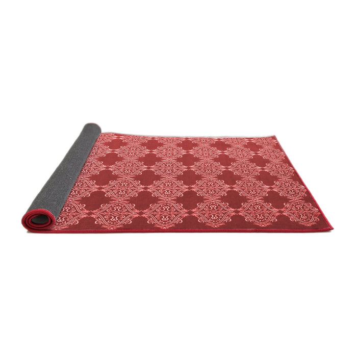 Abstract Red Contemporary Area Rugs