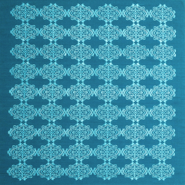 Square Machine Washable Abstract Light Blue Contemporary Rug, wshcon1045lblu