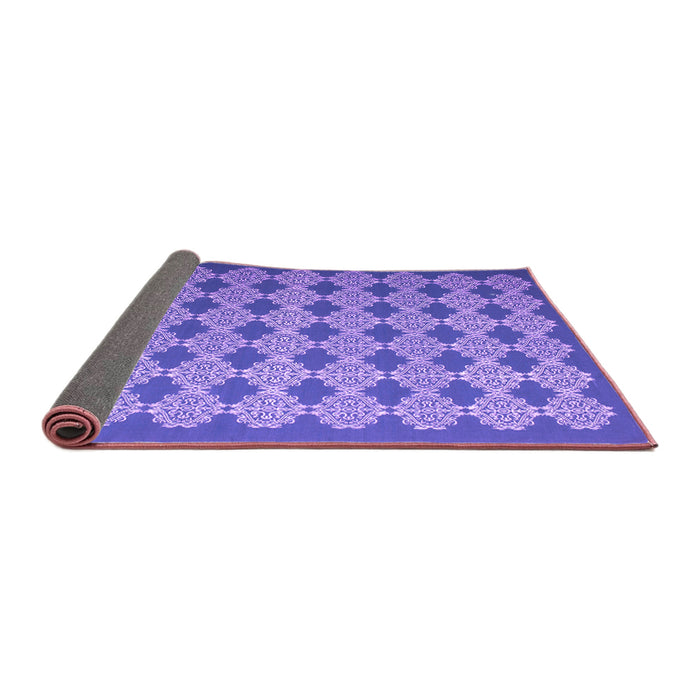 Sideview of Abstract Purple Contemporary Rug, con1045pur