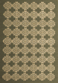 Abstract Brown Contemporary Rug, con1045brn