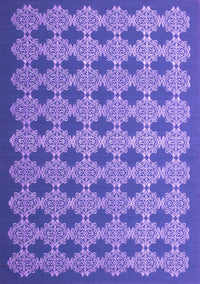 Abstract Purple Contemporary Rug, con1045pur