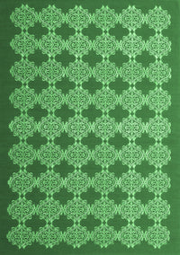 Abstract Emerald Green Contemporary Rug, con1045emgrn