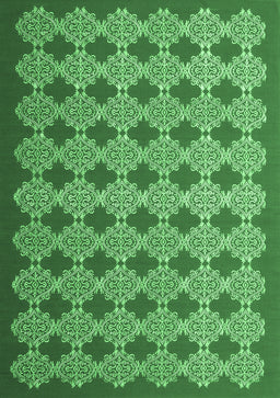 Abstract Emerald Green Contemporary Rug, con1045emgrn