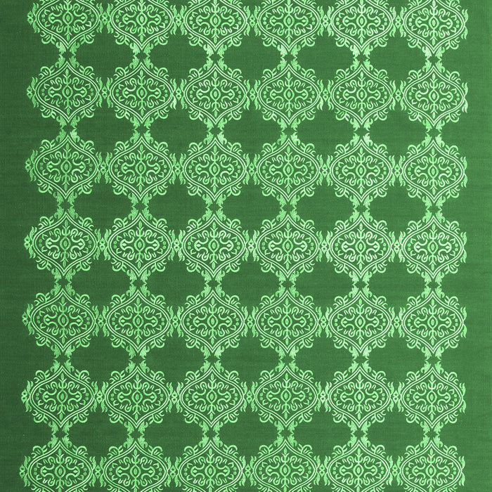 Machine Washable Abstract Emerald Green Contemporary Area Rugs, wshcon1045emgrn