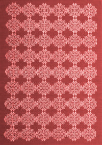 Abstract Red Contemporary Rug, con1045red