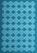 Machine Washable Abstract Light Blue Contemporary Rug, wshcon1045lblu
