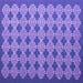 Square Machine Washable Abstract Purple Contemporary Area Rugs, wshcon1045pur