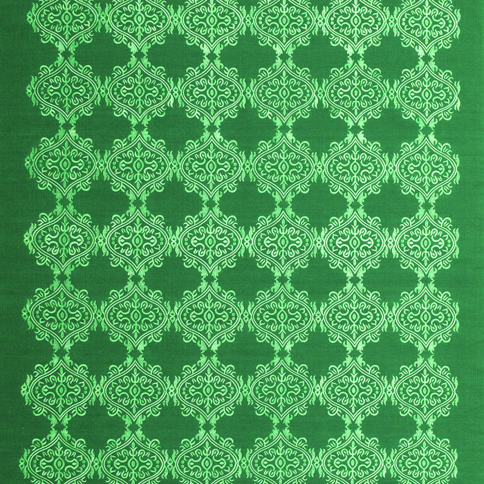 Serging Thickness of Machine Washable Abstract Green Contemporary Area Rugs, wshcon1045grn