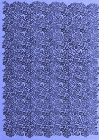 Abstract Blue Contemporary Rug, con1046blu