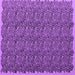 Square Abstract Purple Contemporary Rug, con1046pur