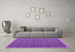 Machine Washable Abstract Purple Contemporary Area Rugs in a Living Room, wshcon1046pur