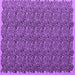 Square Machine Washable Abstract Purple Contemporary Area Rugs, wshcon1046pur