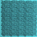 Square Abstract Light Blue Contemporary Rug, con1046lblu