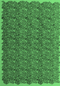 Abstract Emerald Green Contemporary Rug, con1046emgrn