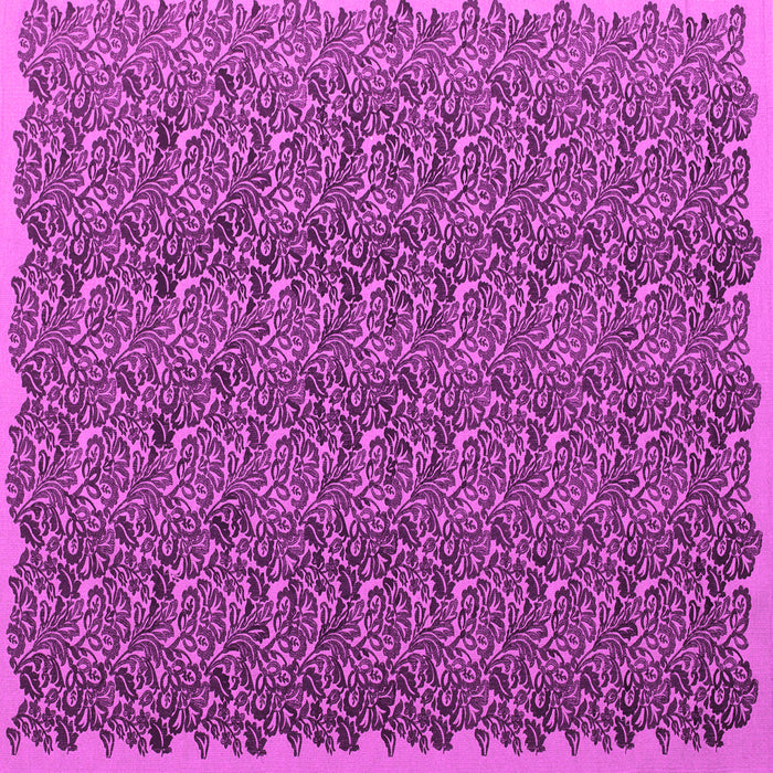 Square Machine Washable Abstract Pink Contemporary Rug, wshcon1046pnk