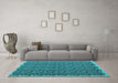Machine Washable Abstract Light Blue Contemporary Rug in a Living Room, wshcon1046lblu