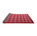 Thickness of Contemporary Red Modern Rug, con1047