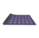 Sideview of Abstract Blue Contemporary Rug, con1047blu