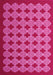 Machine Washable Abstract Pink Contemporary Rug, wshcon1047pnk