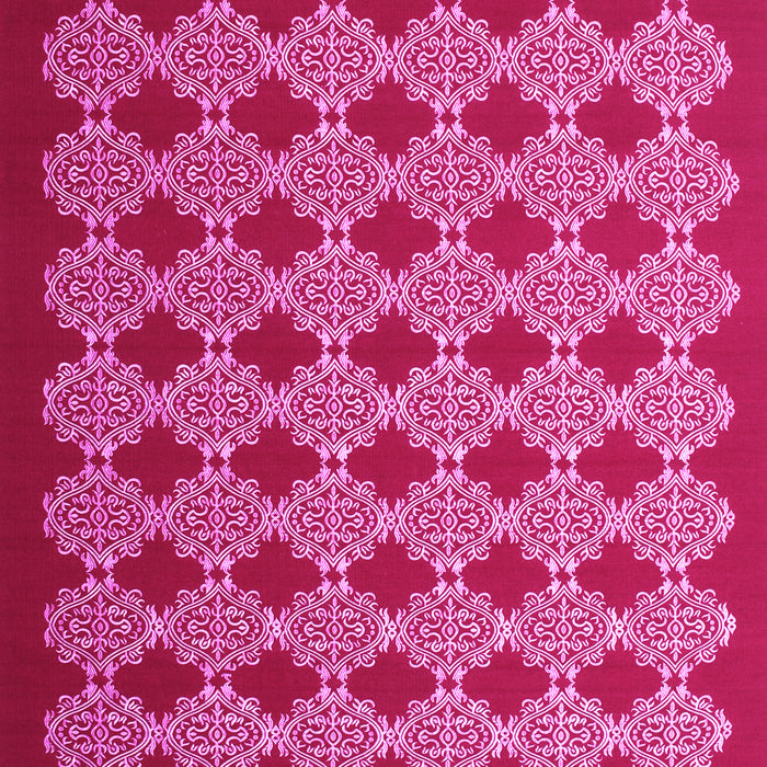 Machine Washable Abstract Pink Contemporary Rug, wshcon1047pnk