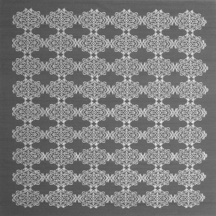 Round Machine Washable Abstract Gray Contemporary Rug, wshcon1047gry