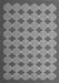 Serging Thickness of Machine Washable Abstract Gray Contemporary Rug, wshcon1047gry