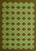 Serging Thickness of Machine Washable Abstract Green Contemporary Area Rugs, wshcon1047grn