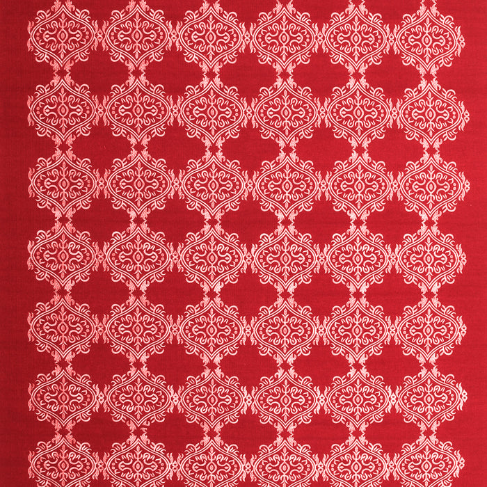 Machine Washable Abstract Red Contemporary Rug, wshcon1047red