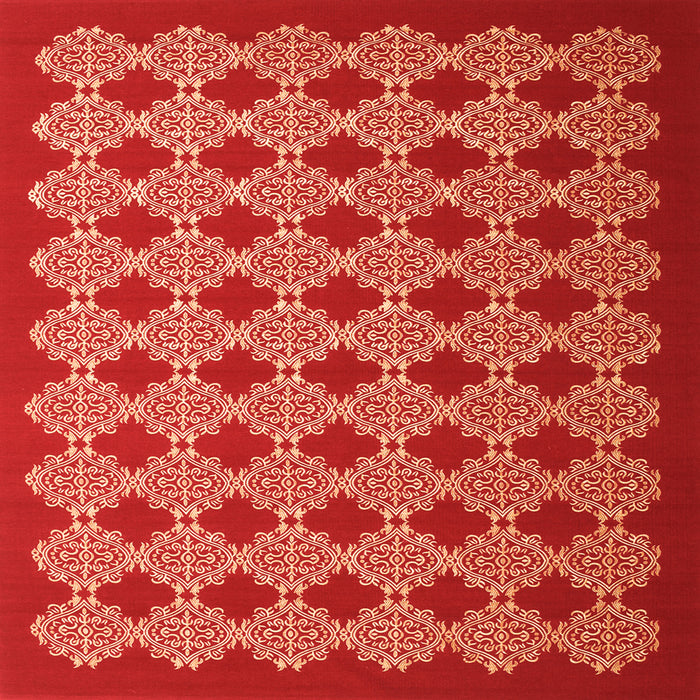 Serging Thickness of Abstract Orange Contemporary Rug, con1047org