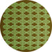 Machine Washable Abstract Green Contemporary Area Rugs, wshcon1047grn