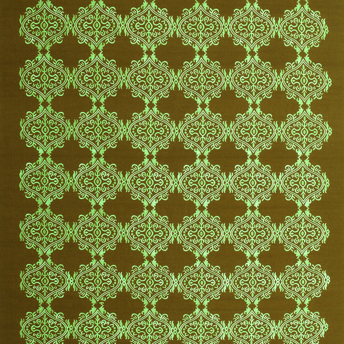 Abstract Green Contemporary Rug, con1047grn