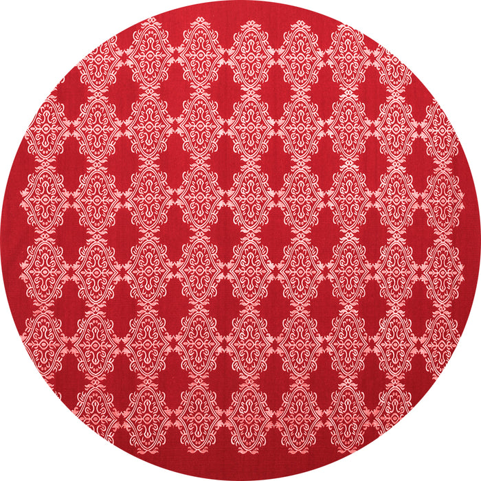 Machine Washable Abstract Red Contemporary Rug, wshcon1047red