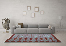 Machine Washable Abstract Light Blue Contemporary Rug in a Living Room, wshcon1047lblu