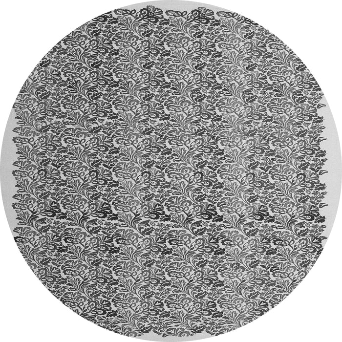 Square Abstract Gray Contemporary Rug, con1048gry