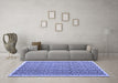 Machine Washable Abstract Blue Contemporary Rug in a Living Room, wshcon1048blu