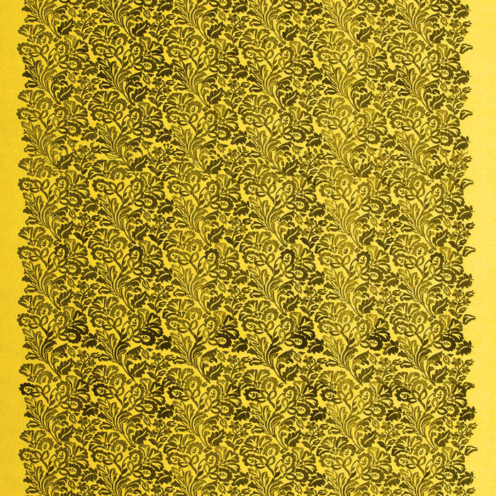 Machine Washable Abstract Yellow Contemporary Rug, wshcon1048yw